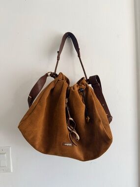 Songmont Medium Gather Bag Set - Ochre Suede